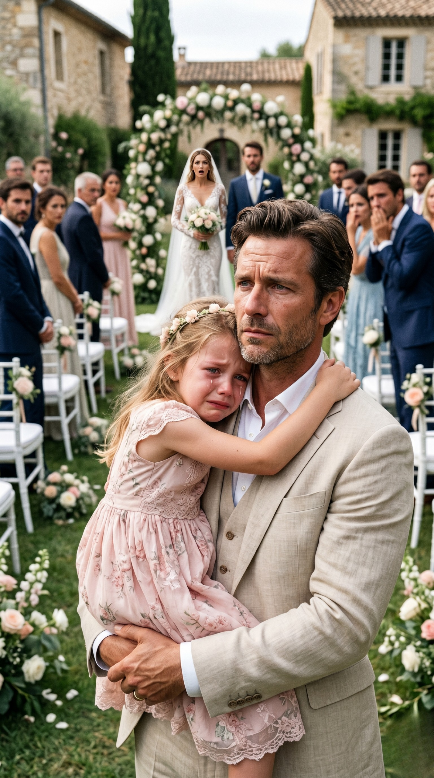 Papa… Camille dit que je vais gâcher les photos du mariage », a murmuré sa fille en tremblant