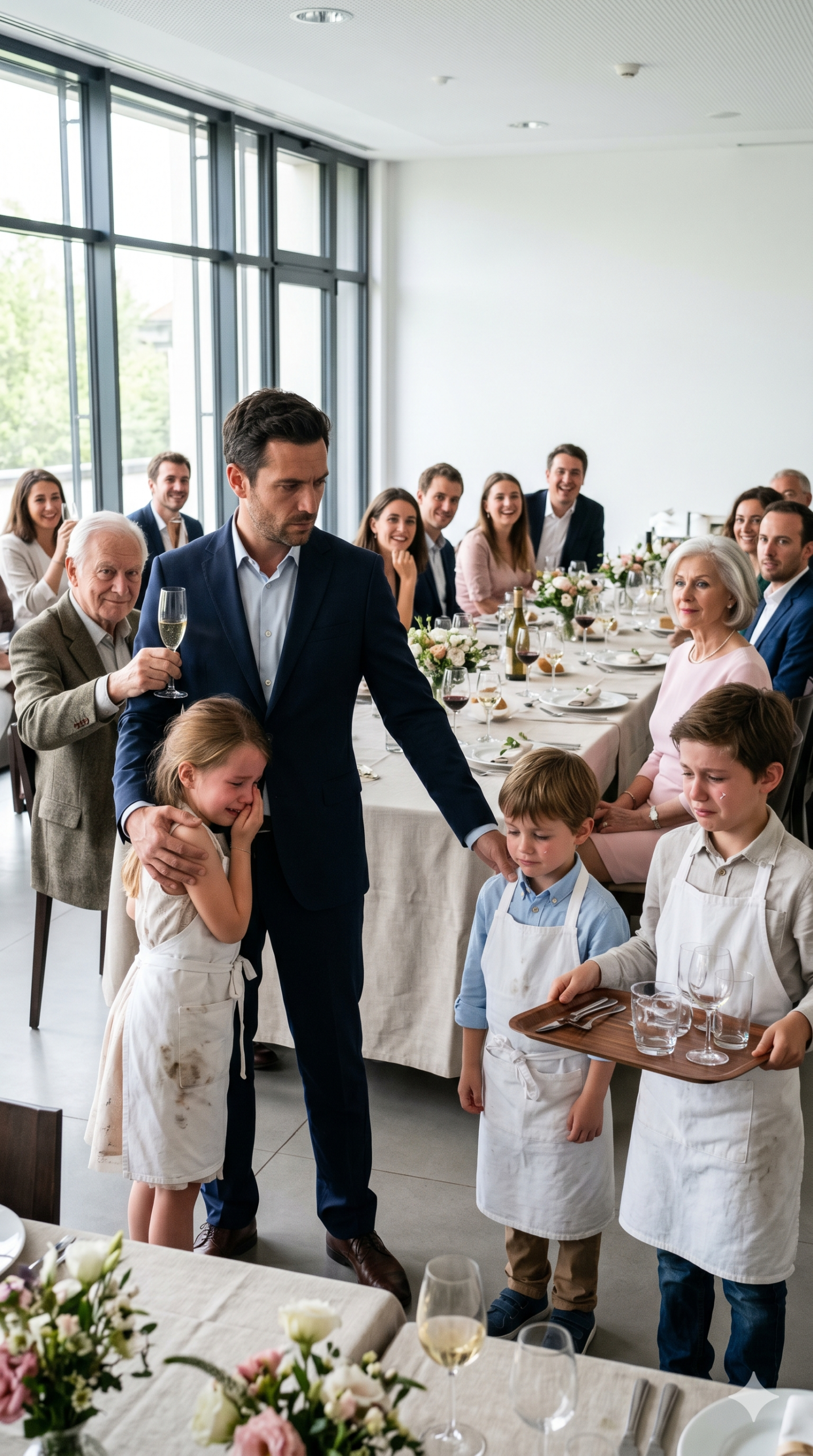 Pendant des années, il a supporté les insultes de ses parents pour ne pas briser la famille, mais en voyant ses enfants pleurer avec des tabliers, il a compris que le sang aussi peut trahir