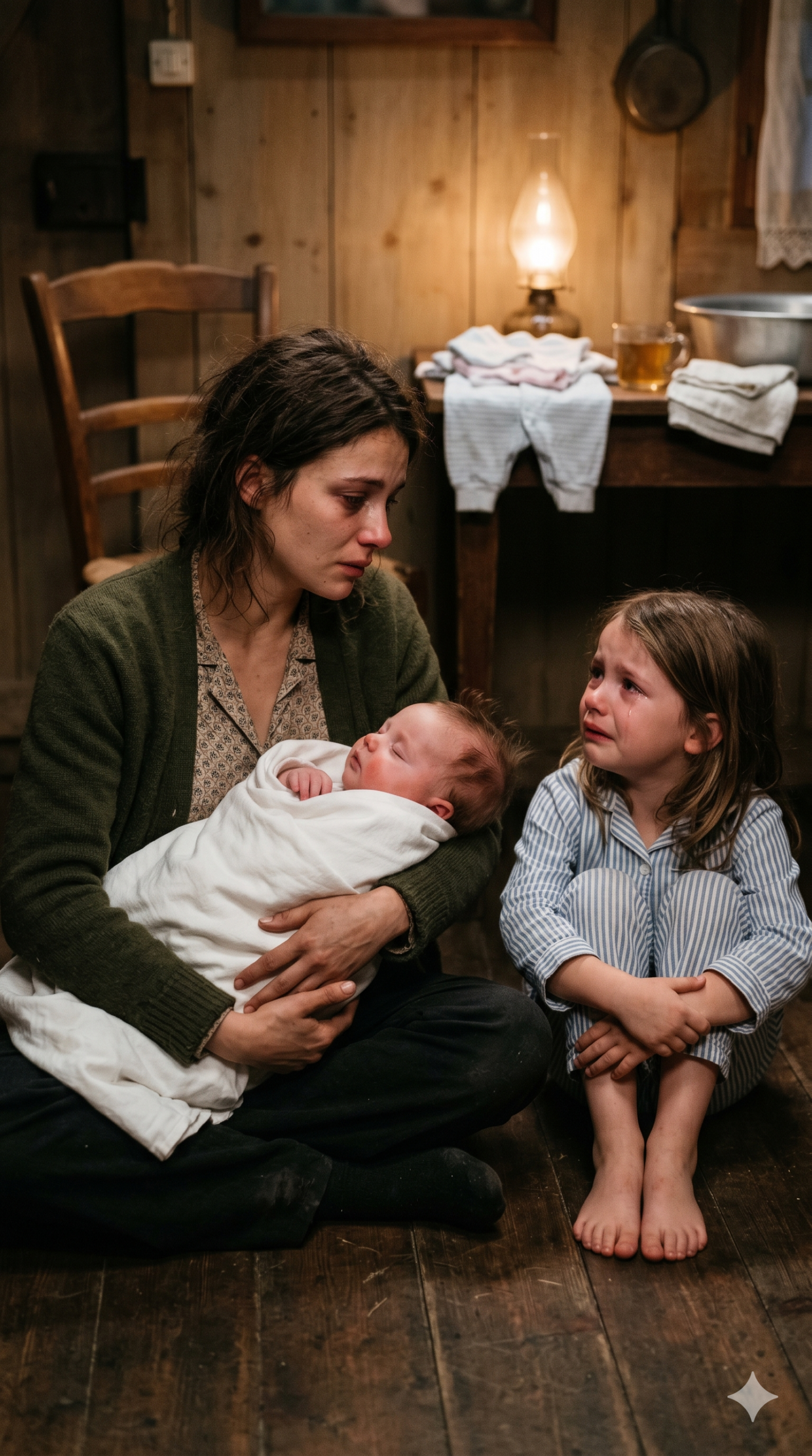 Si vous me laissez rester, je peux préparer le dîner—, dit la jeune sans-abri au fermier veuf, sans qu’il sache que son regard cachait un secret capable de changer cette maison vide pour toujours.
