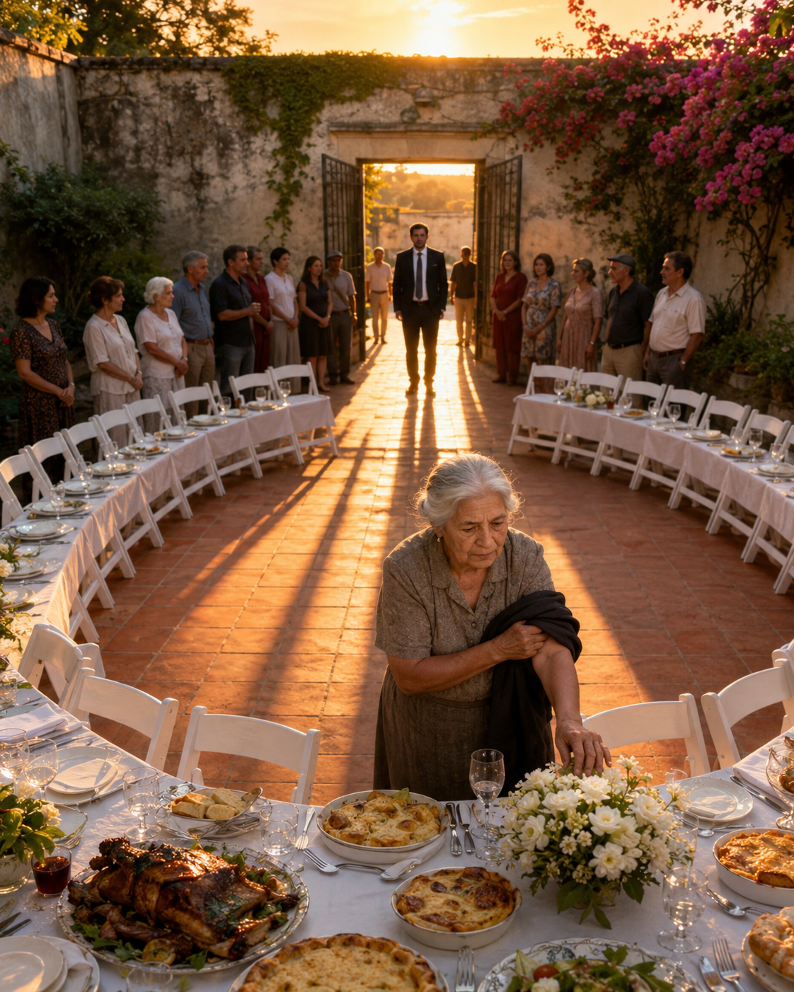 Mon fils a annulé la fête, honteux de ma maison, me laissant 80 chaises vides, sans savoir que l’homme que j’avais invité à dîner allait détruire son arrogance.