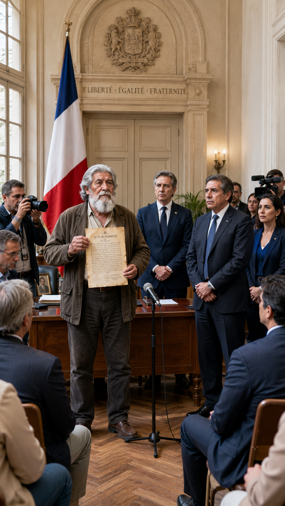 Pendant des années, on l’a vu dormir au cimetière et parler seul. Personne n’imaginait que le jour de la signature publique, ce même vieil homme entrerait avec un notaire et changerait le destin de tout le village.