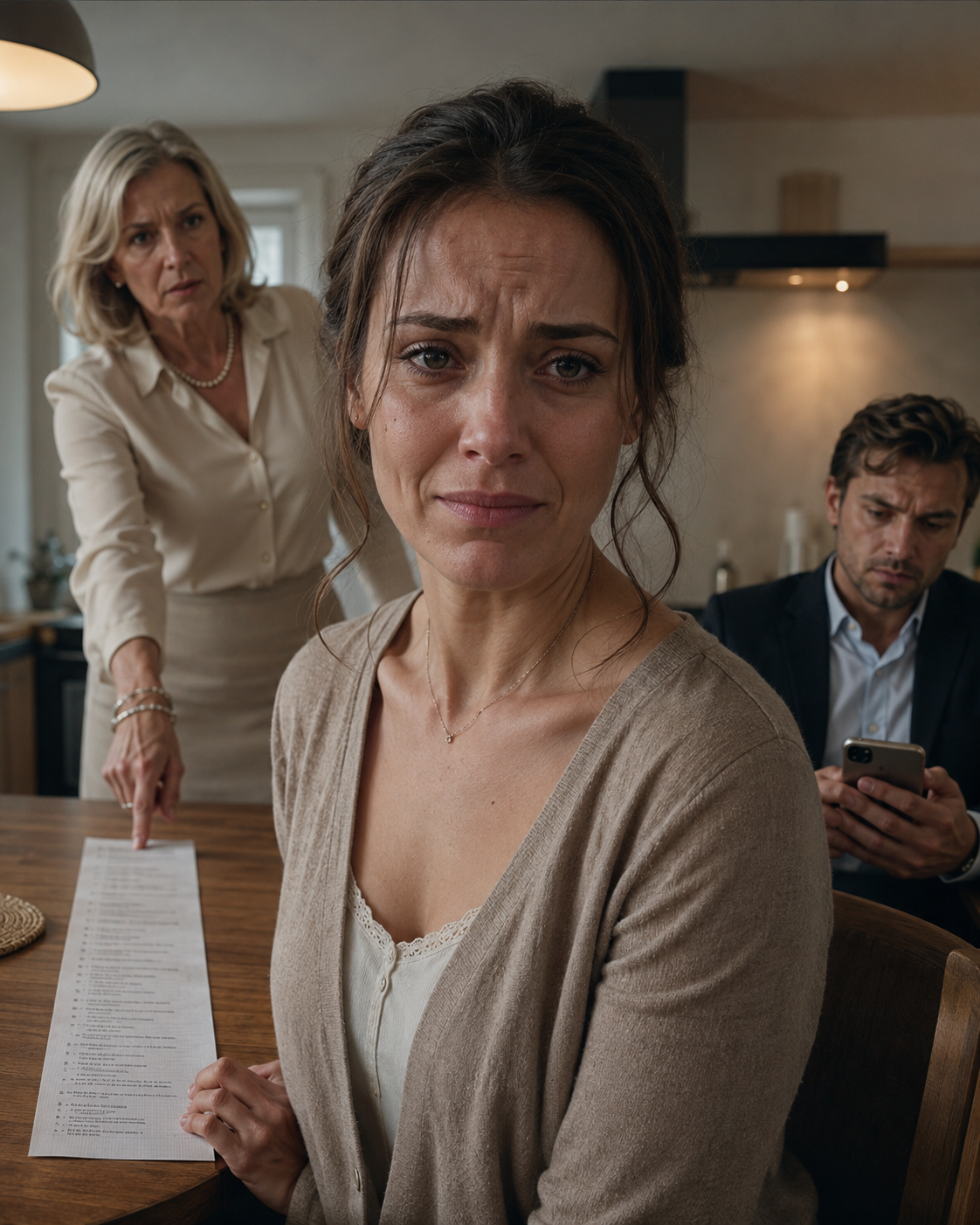 Ma belle-mère m’a jeté une liste interminable