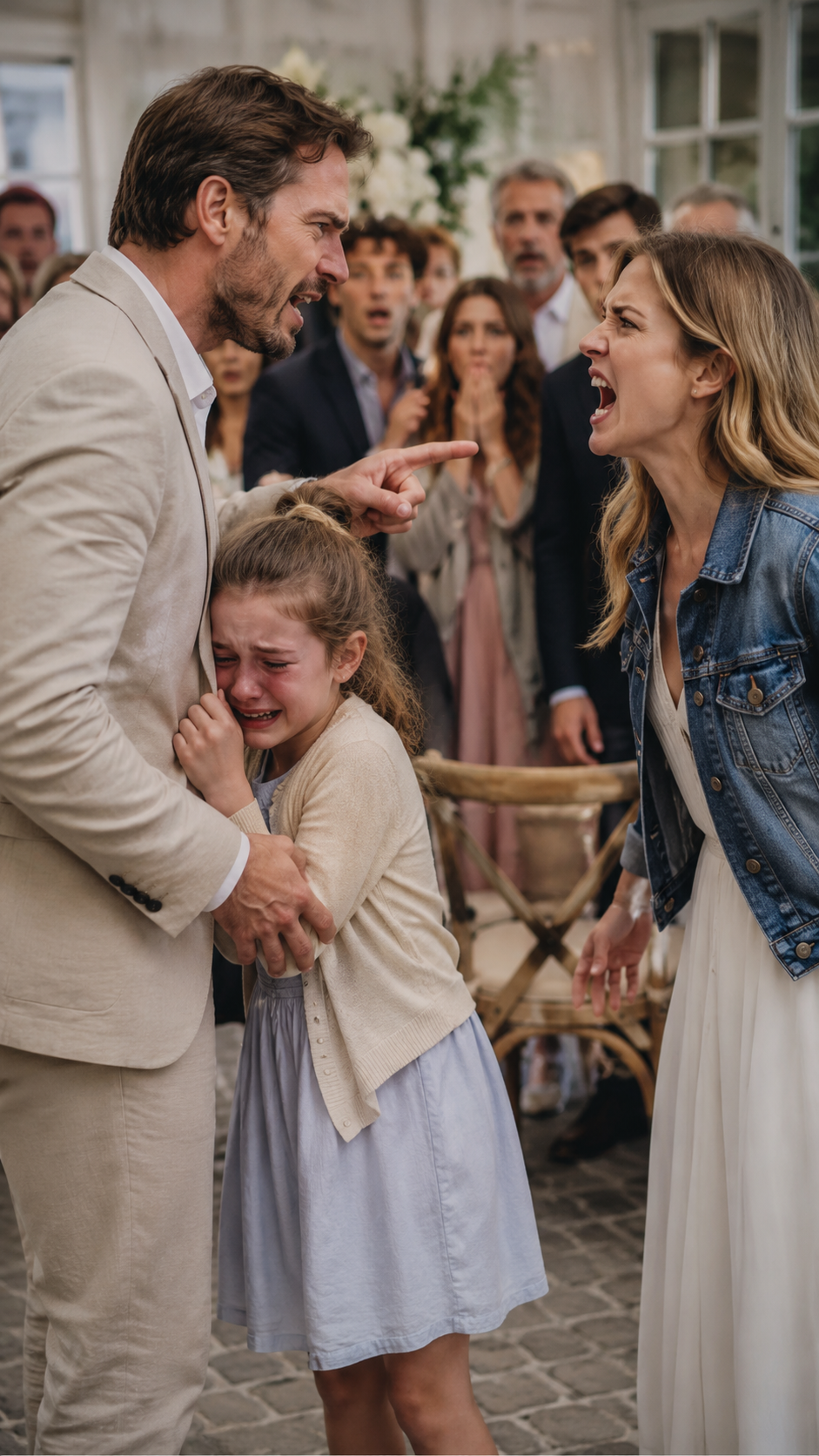 « Papa… Camille a dit que mon visage gâcherait ses photos de mariage », a murmuré sa fille