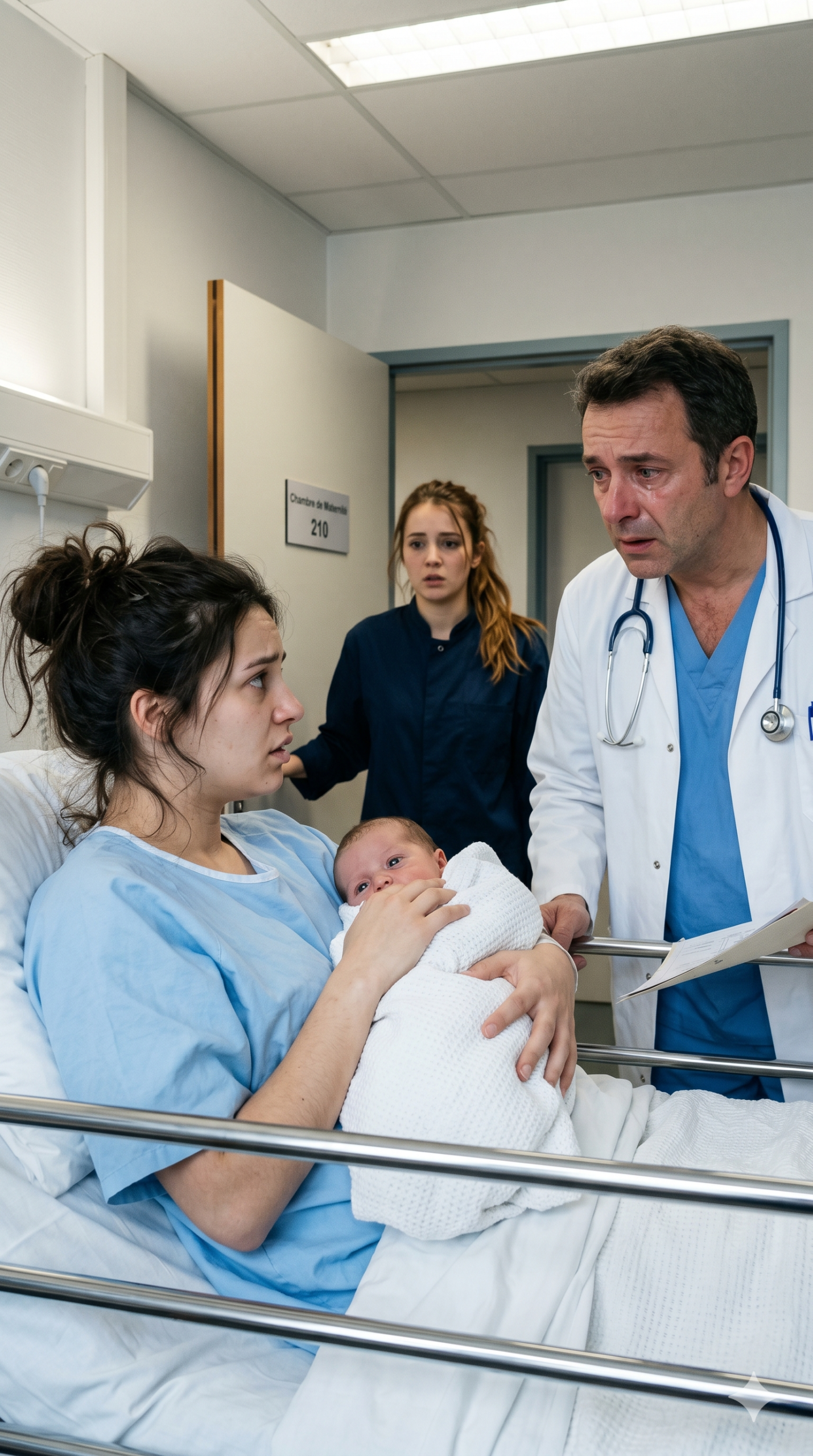 Après avoir accouché seule, le médecin s’est figé devant mon fils — ce qu’il m’a dit sur son père m’a coupé le souffle
