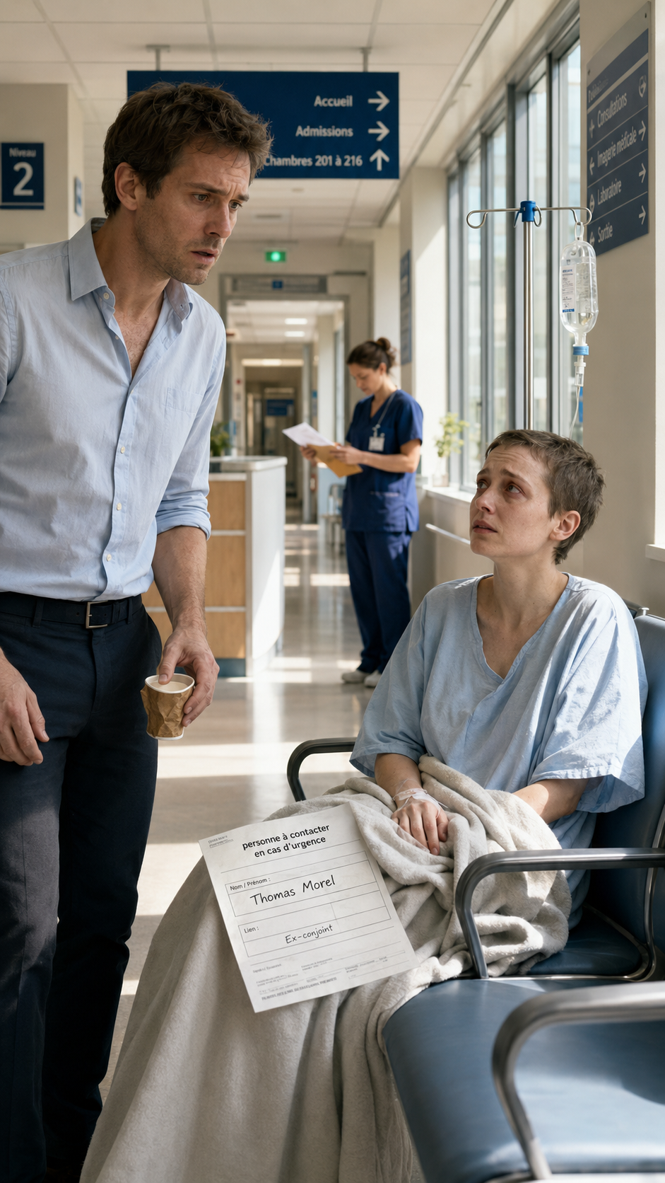 ## Deux mois après mon divorce, j’ai trouvé mon ex-femme seule dans un couloir d’hôpital…