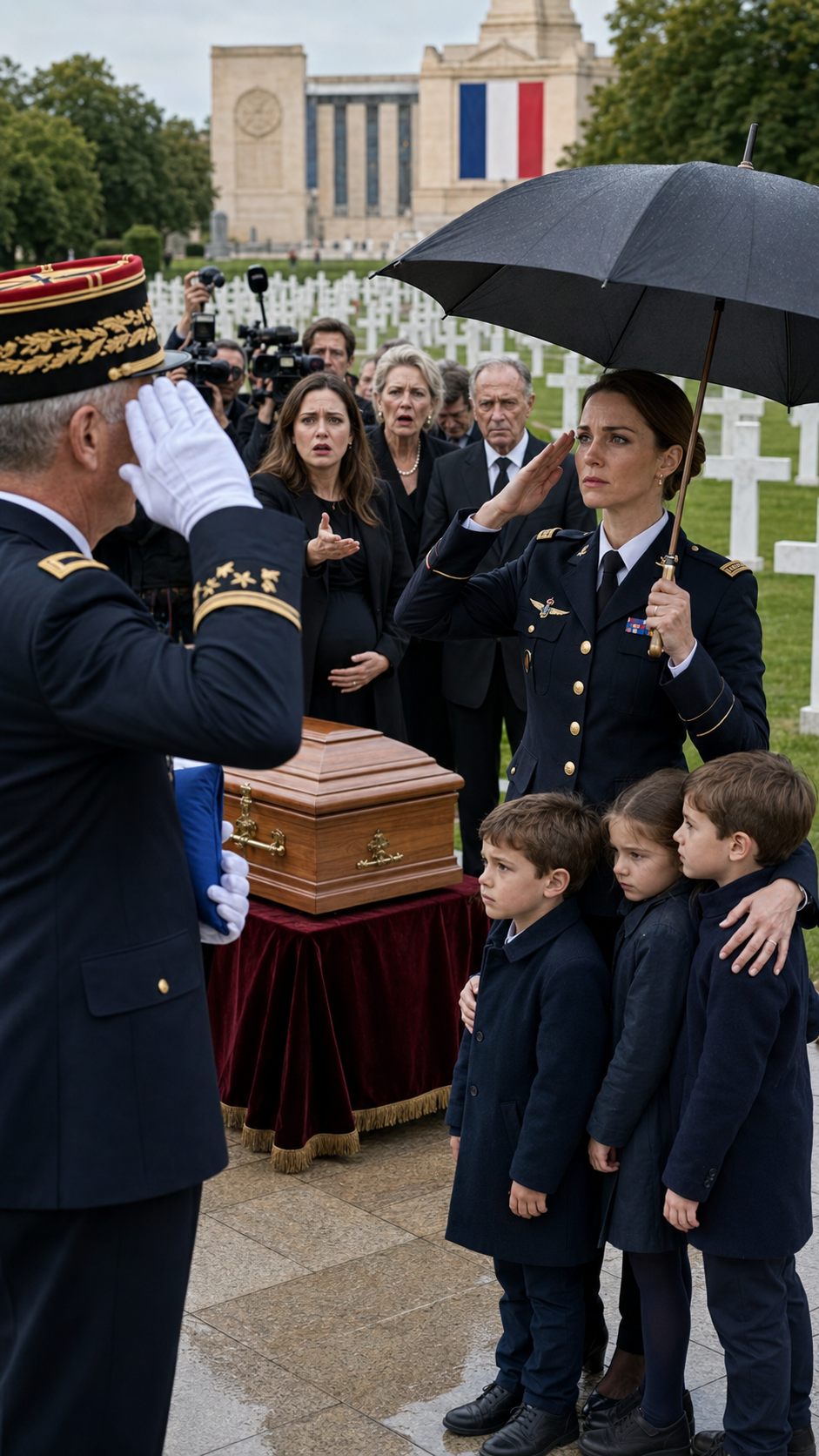 ## Ils ont honoré mon ex-mari comme un héros tombé, pendant que sa maîtresse enceinte pleurait près du cercueil et que ses parents m’ignoraient, moi et nos triplés