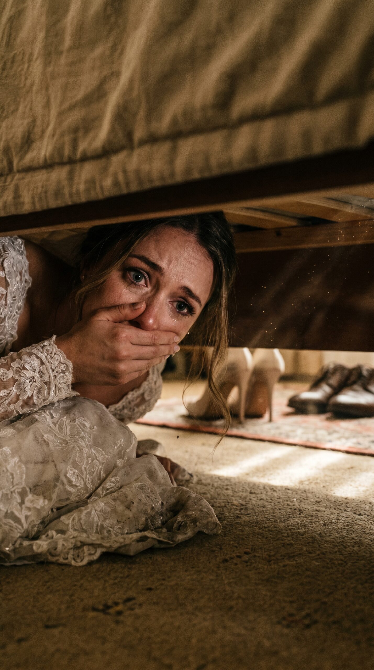 ## La mariée s’est cachée sous le lit pour faire une blague, mais elle a entendu sa belle-mère dire : « Dans 1 an, on lui prendra tout »