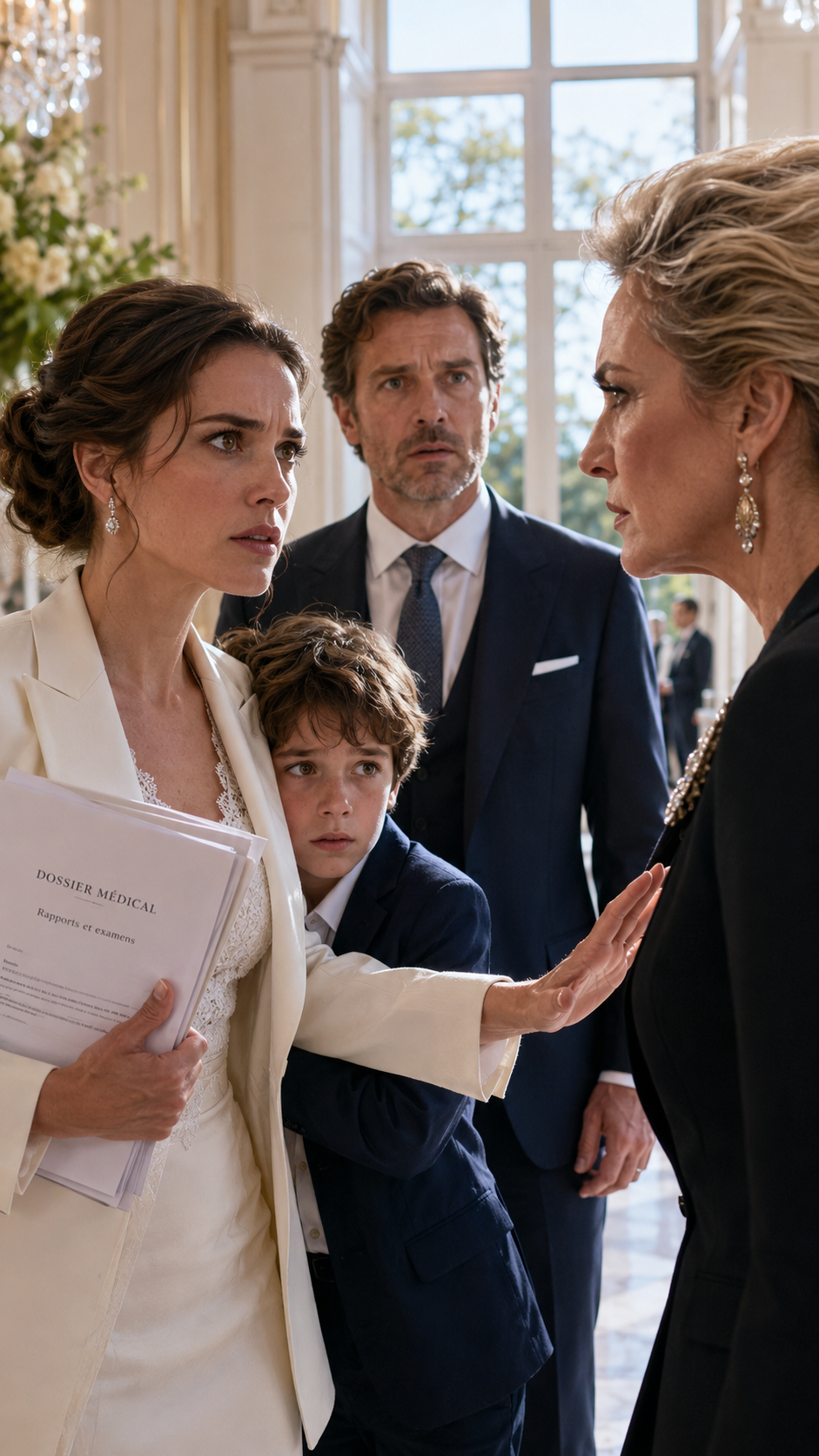 La mariée découvrit le fils de son mari couvert d’ecchymoses le soir de leur mariage et affronta toute la famille : « Si vous le touchez encore,...