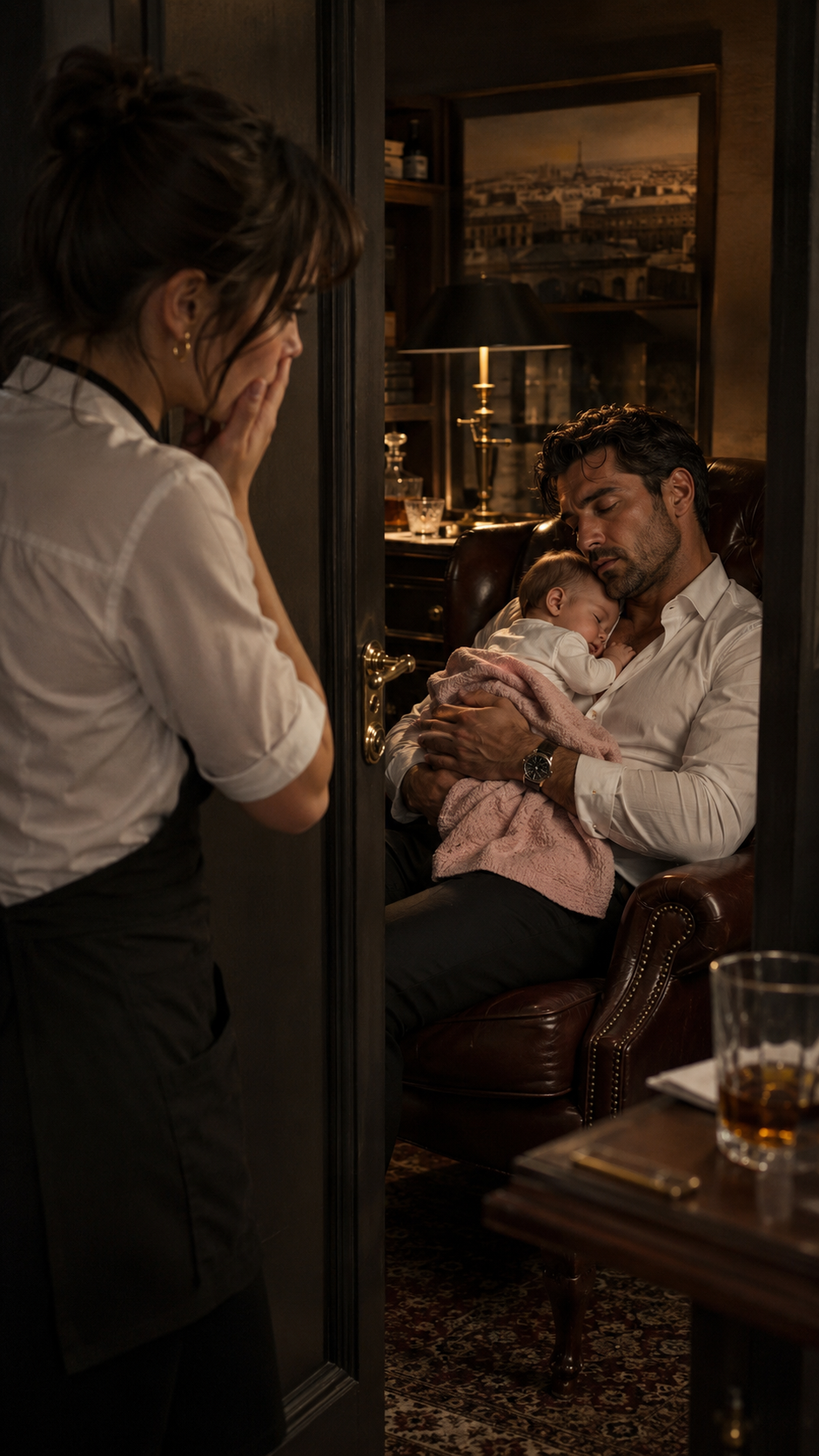 Une serveuse cache son bébé au restaurant, persuadée d’être renvoyée… jusqu’à ce que le patron le plus redouté de Paris s’endorme avec elle dans les bras
