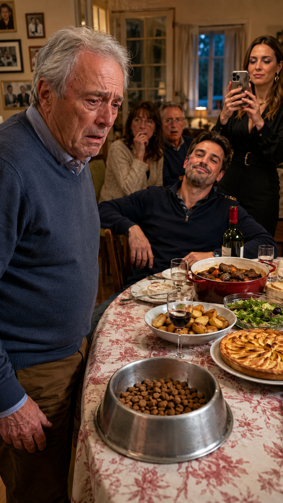 À 70 ans, son fils lui a servi des croquettes pour chien… sans savoir que le vieux avait déjà toutes les preuves
