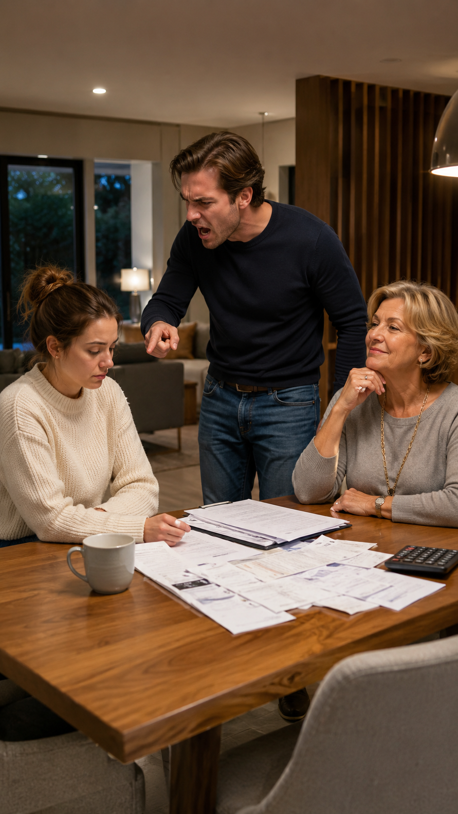 Son mari l’a traitée de profiteuse devant sa belle-mère… le lendemain, il a découvert que tout lui appartenait